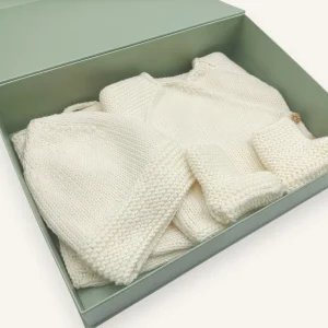 Trousseau de naissance laine mérinos - Chouchou