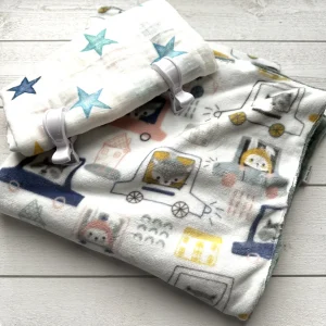 Ensemble poussette : grande couverture + pare-soleil avec 2 pinces
