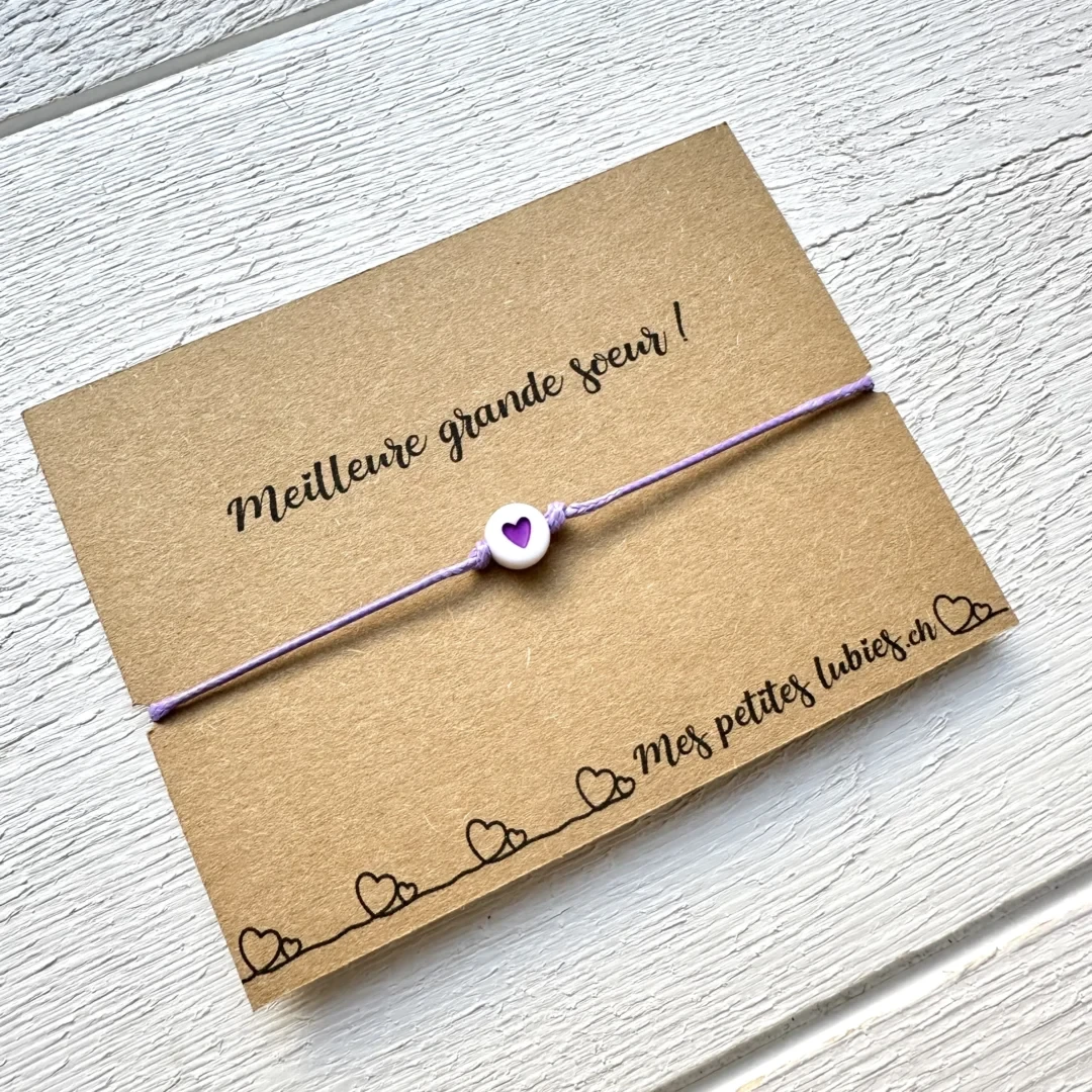 Bracelet « Meilleure grande soeur »