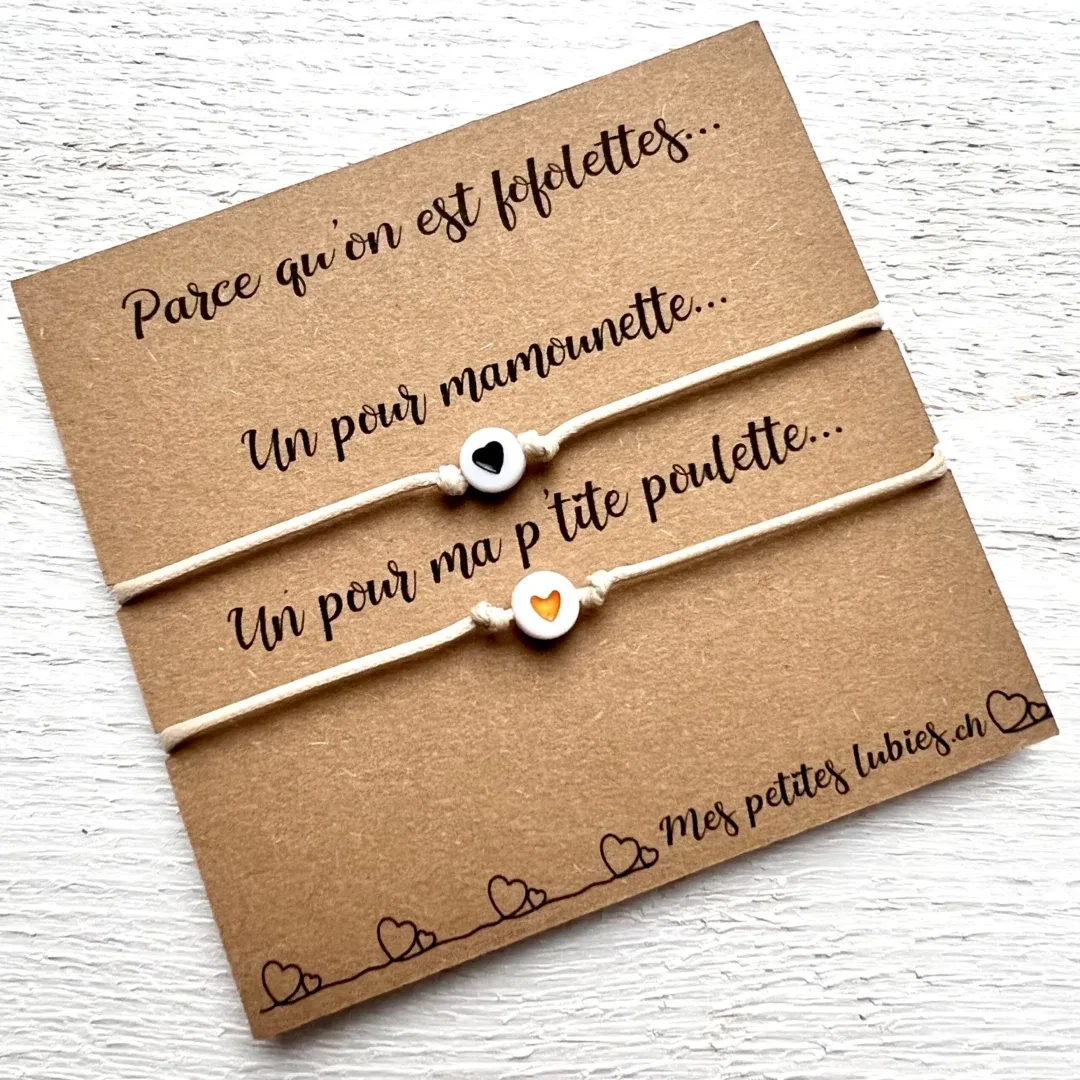 Bracelet duo de la part de mamounette