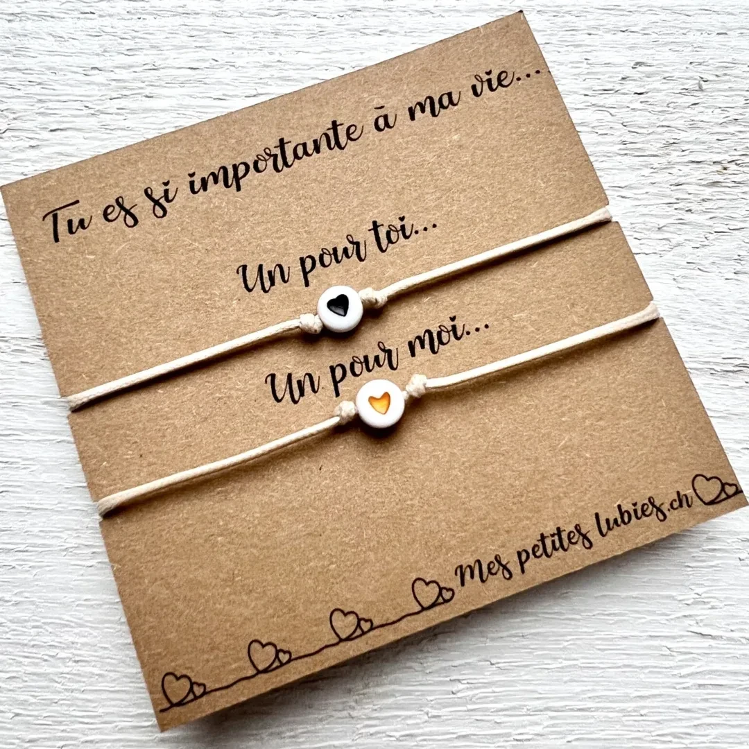 Bracelet duo « tu es si importante à ma vie »